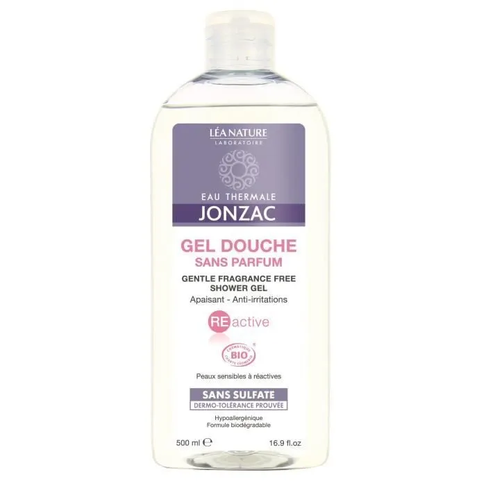 Jonzac Gel Douche Sans Parfum Reactive Bio 500ml