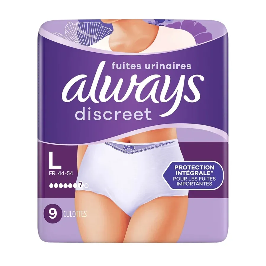 Always Culotte Discreet Large 9 Pcs