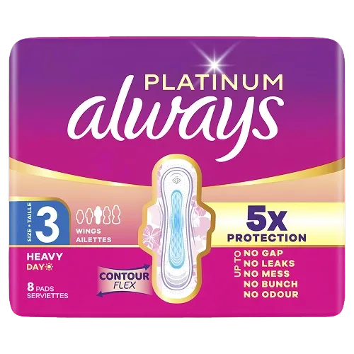 Always Serviettes Menstruelles Platinum Jour Flux Abondant