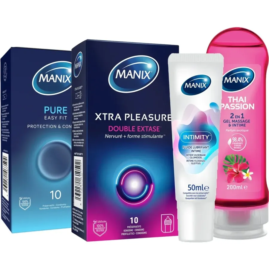 Pack Manix Confort - Préservatifs & Lubrifiants