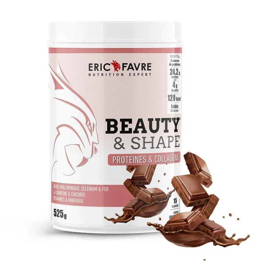 Beauty & shape - Protéines & Collagène Chocolat 525g