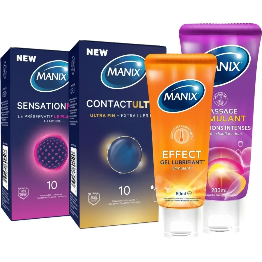 Pack Manix Plaisir - Préservatifs & Lubrifiants
