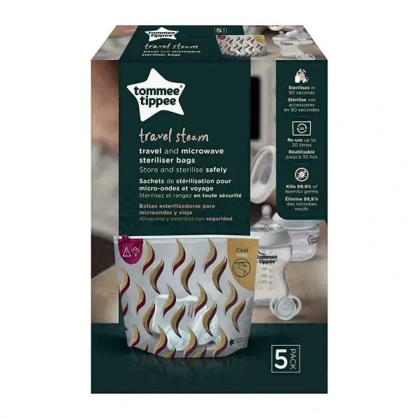Tommee Tippee Sacs De Sterilisation Voyage *5 Sacs