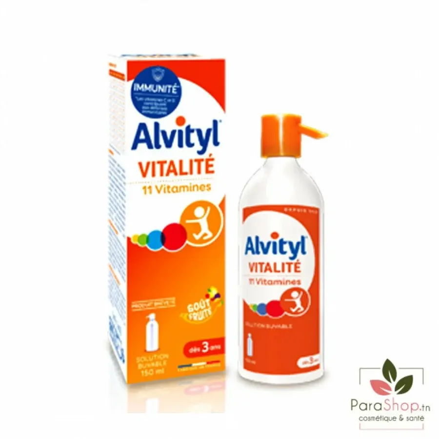 Alvityl® Vitalité – Solution buvable multivitaminée – dès 3 ans