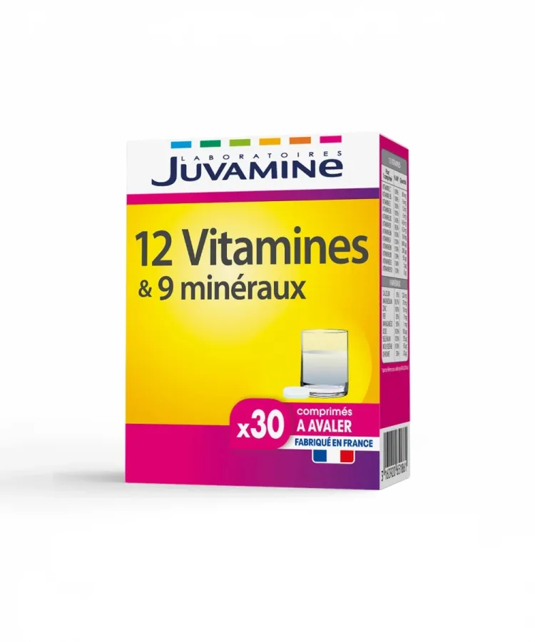 12 VITAMINES + 9 MINÉRAUX