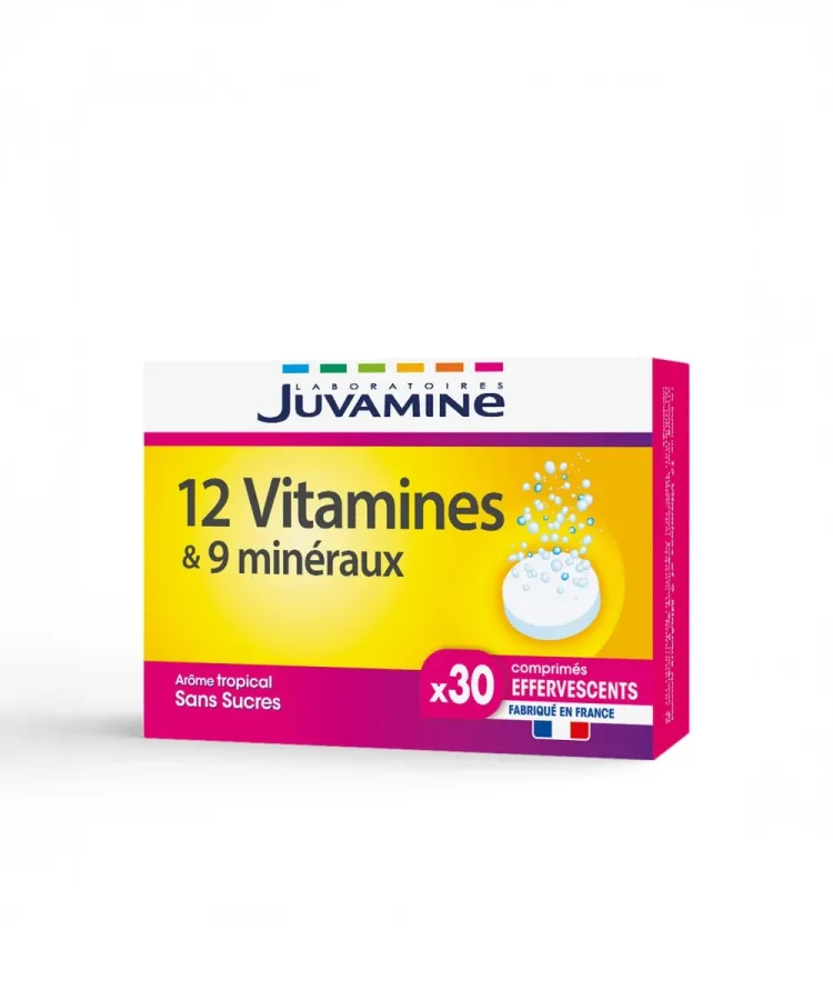12 VITAMINES + 9 MINÉRAUX - EFFERVESCENT
