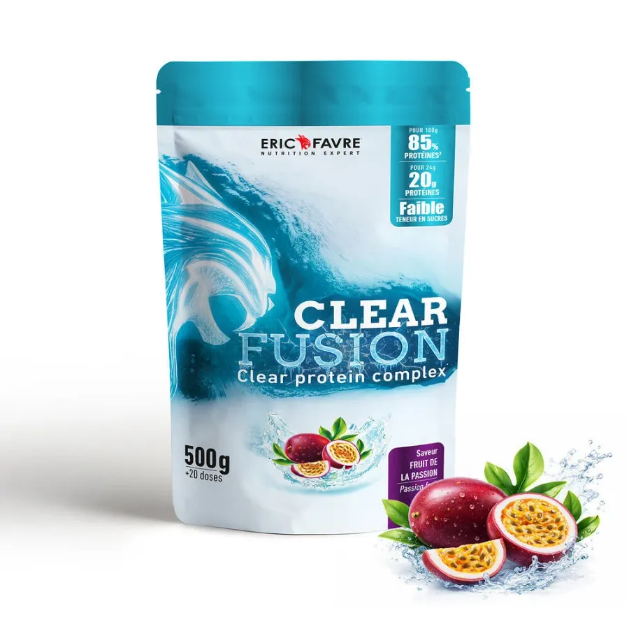Clear Fusion: 84% de Protéine, Clear protéine isolat + Collagène et acide hyaluronique