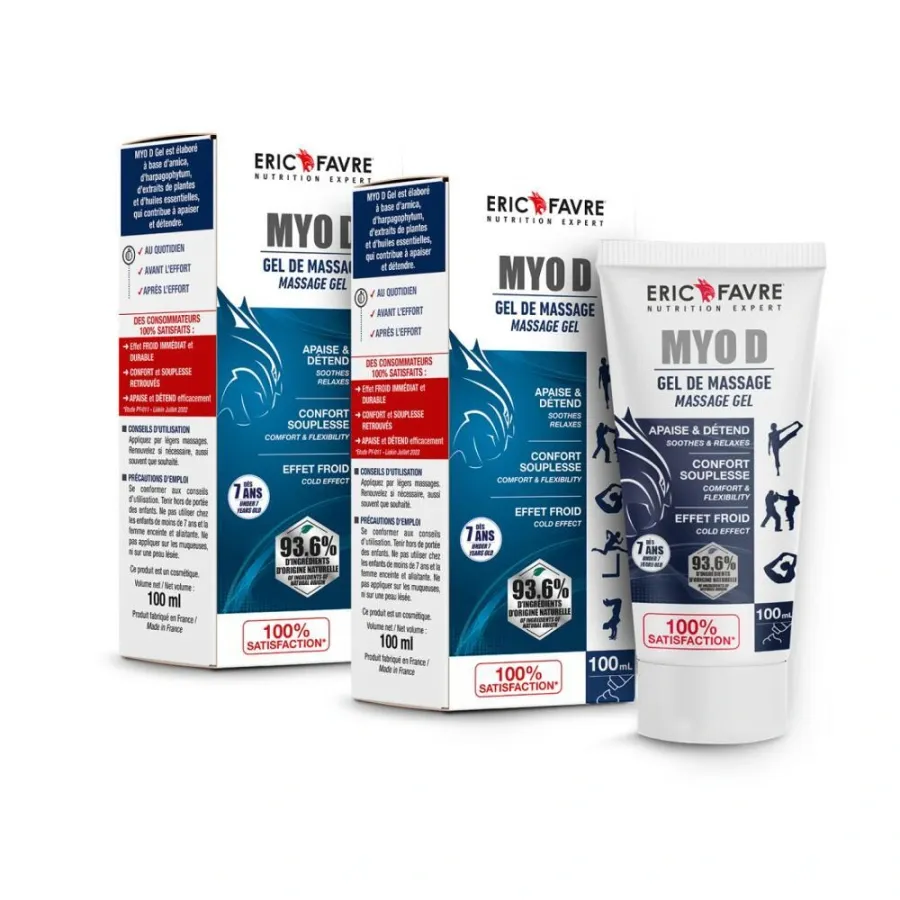 Myo D Gel de Massage Décontractant 3 en 1 Lot de 2