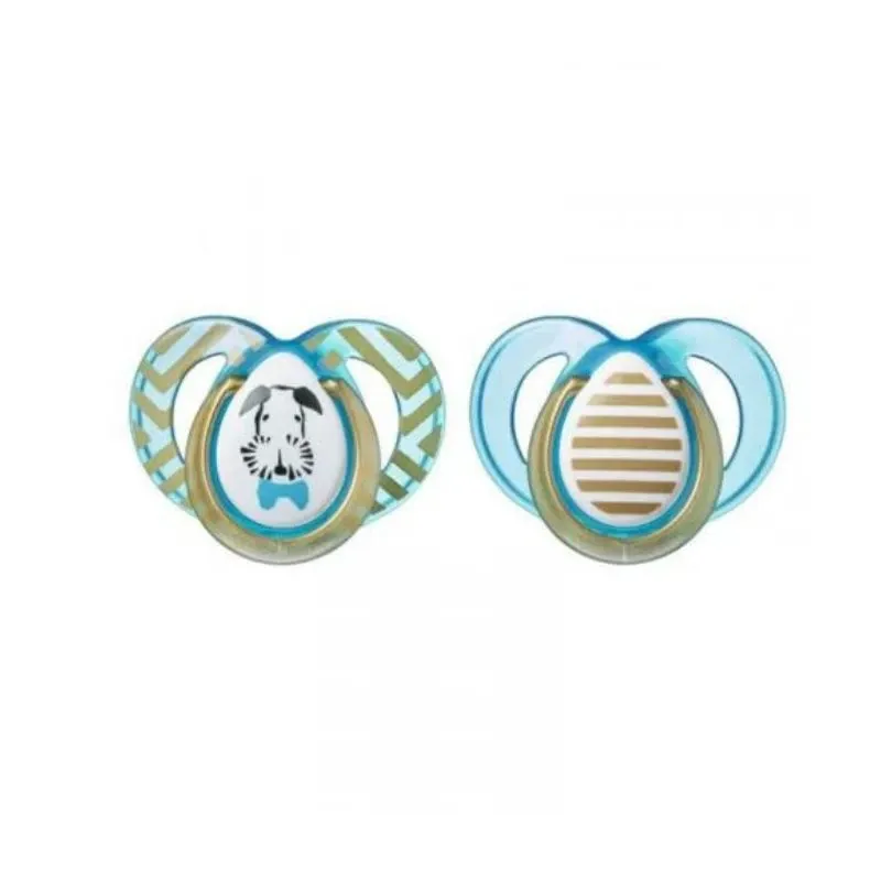 Tommee Tippee 2 Sucettes Moda Garcons 6-18M