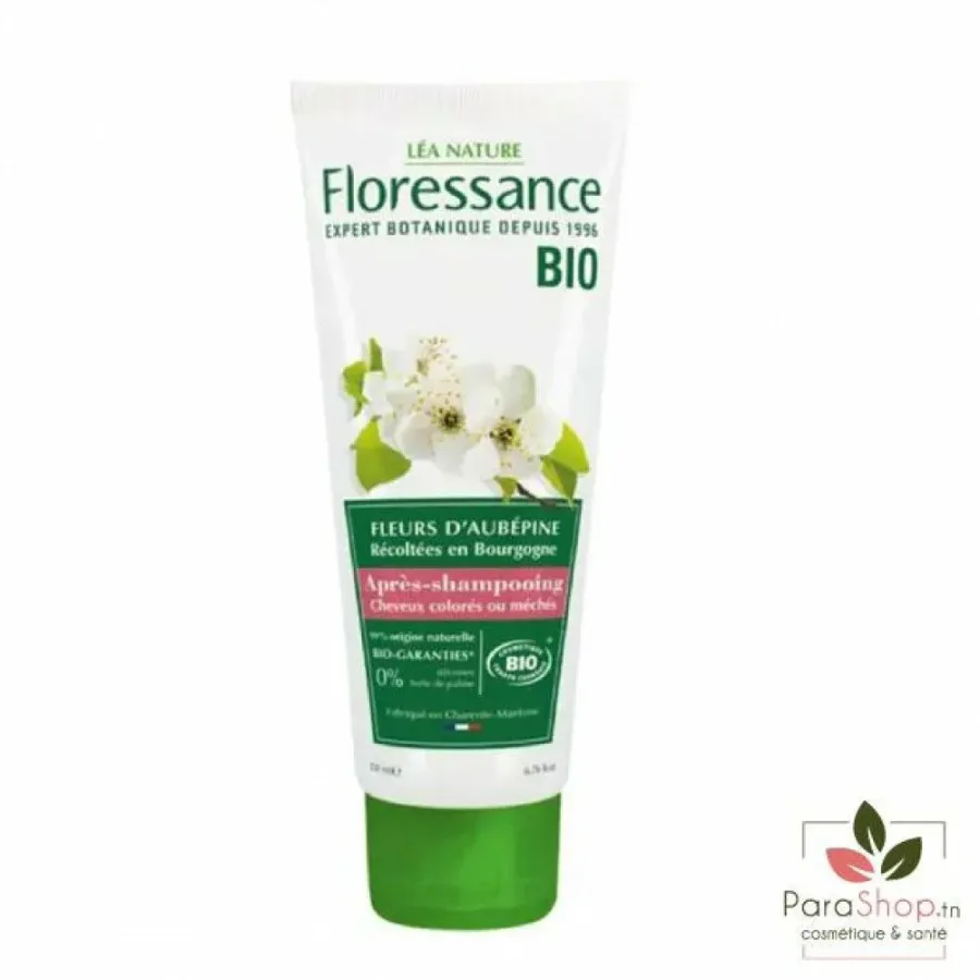 FLORESSANCE APRES SHAMPOOING FLEURS D'AUBEPINE - Cheveux Colorés ou Mèches