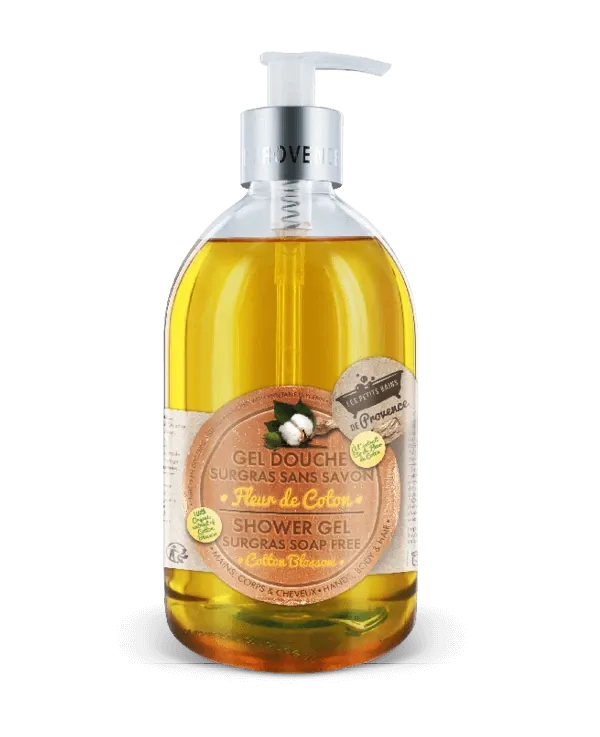 Gel Douche surgras sans savon 500 ml Fleur de Coton