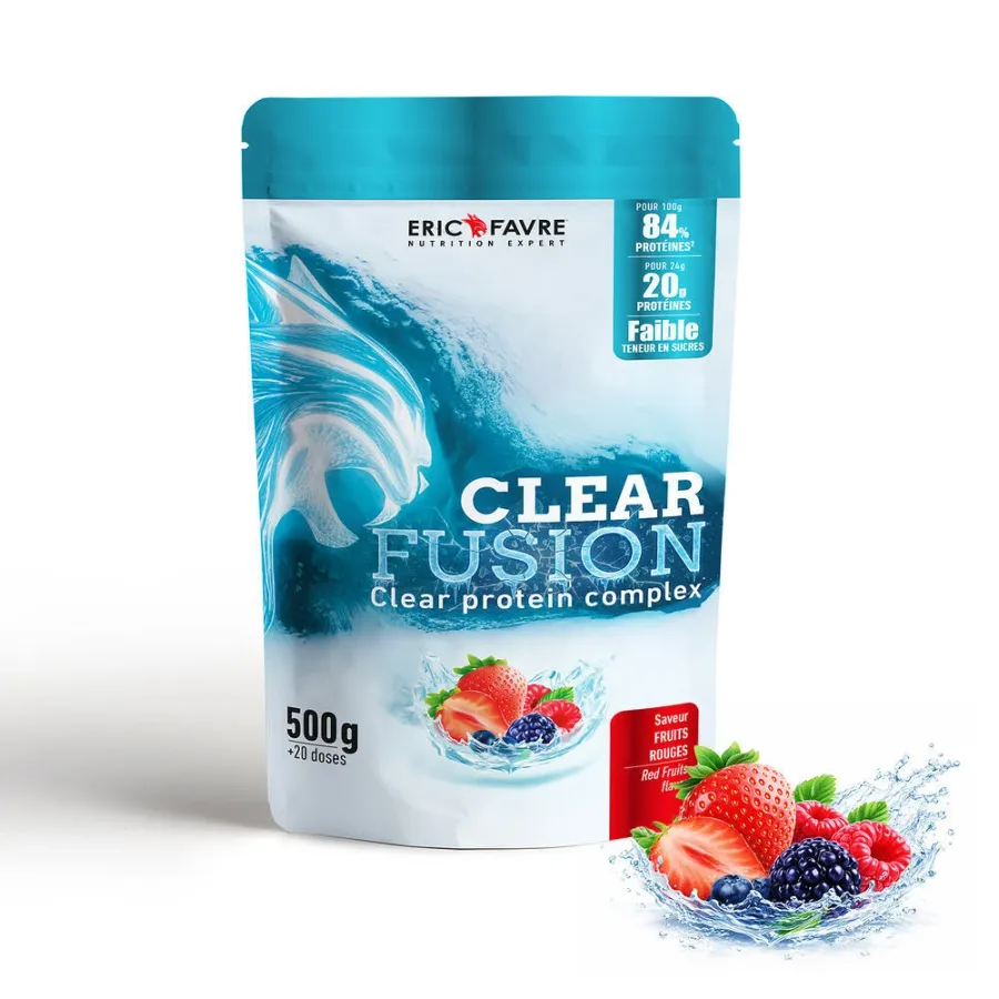Clear Fusion: Protéine Clear protéine isolat + Collagène et acide hyaluronique