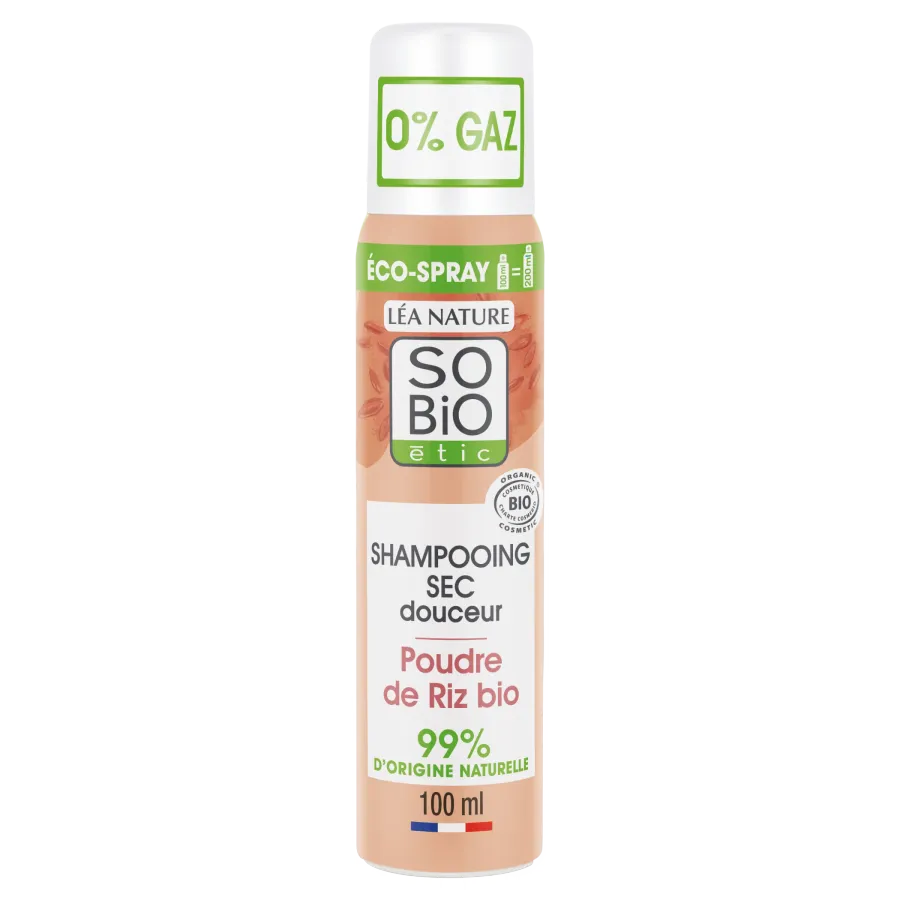 Shampooing sec Douceur - Poudre de riz bio