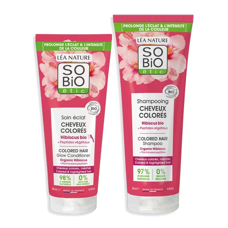 Routine Cheveux colorés - Hibiscus Bio