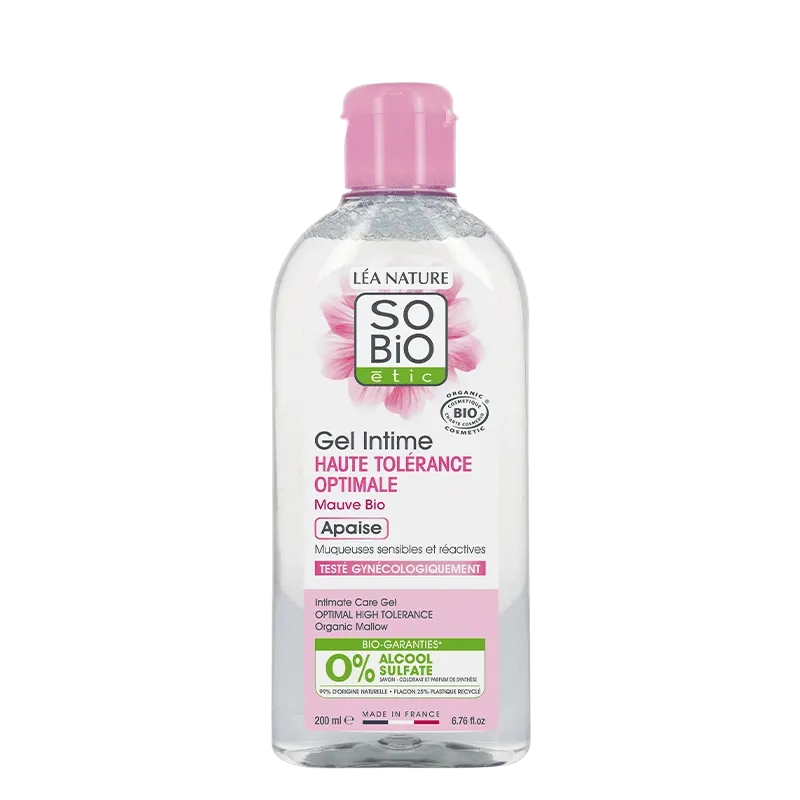 SO BIO Douche Gel Intime Haute Tolérance Optimale Mauve Bio 200 ml