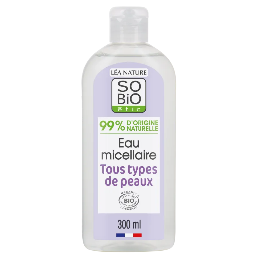 Eau micellaire tous types de peaux, Mauve bio