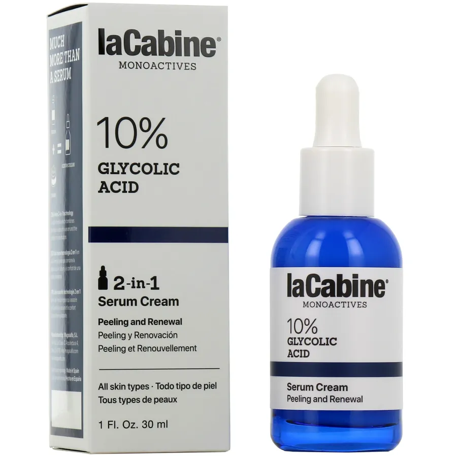 La Cabine Monoactives 10 % Glycolic Acid Sérum Crème 30ml