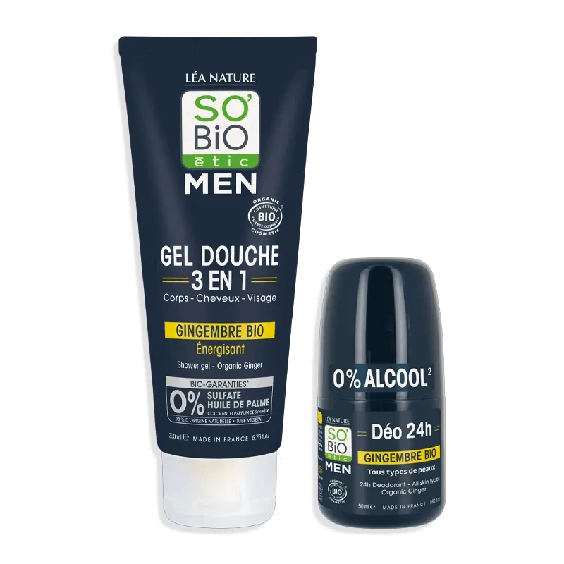 Duo Men – Douche & Déo Gingembre