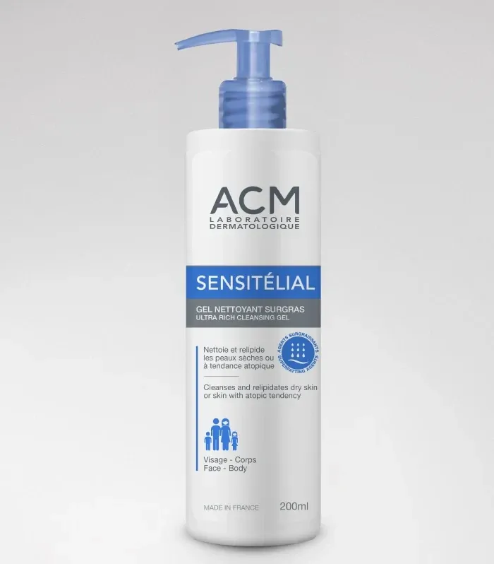 Sensitélial Gel Nettoyant Surgras 200 ml
