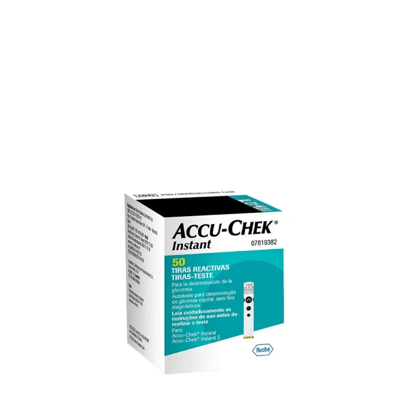 Accu Chek Instant - Bandelettes test glycémie - 50 unités