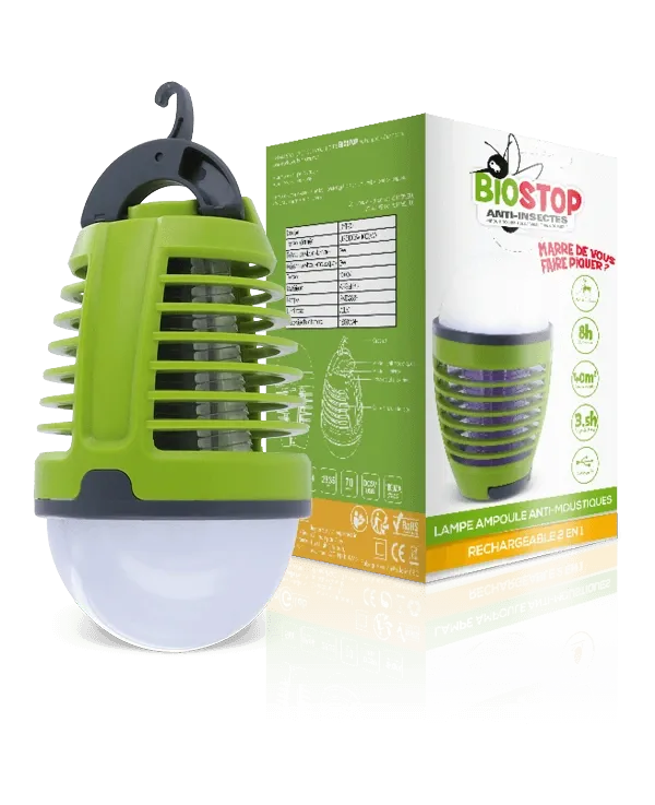 Lampe ampoule anti-moustiques