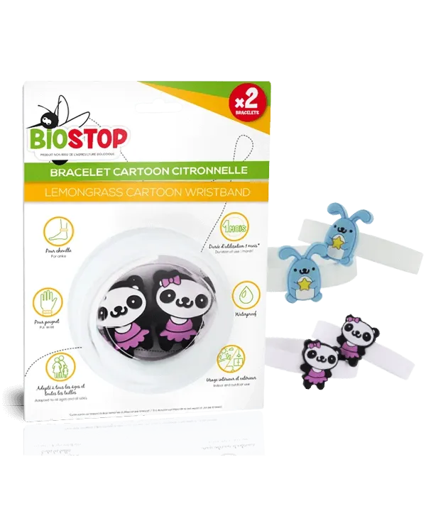 Bracelet cartoon citronnelle