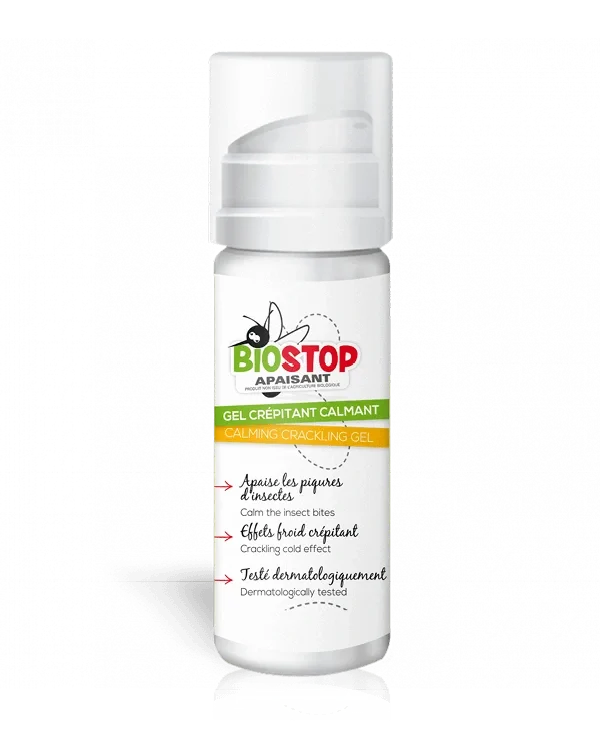 Gel crépitant calmant