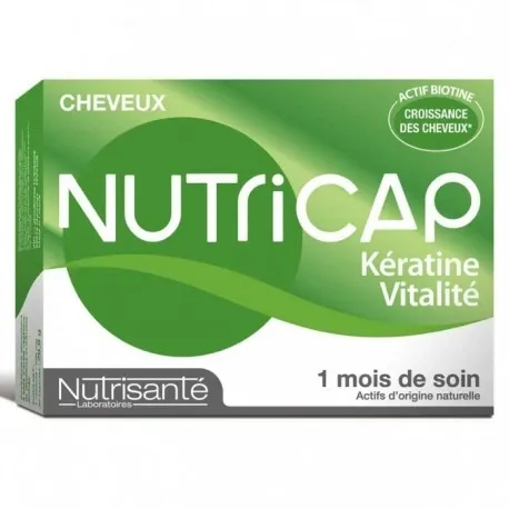 Nutricap Kératine Vitalité Cheveux 30 Capsules