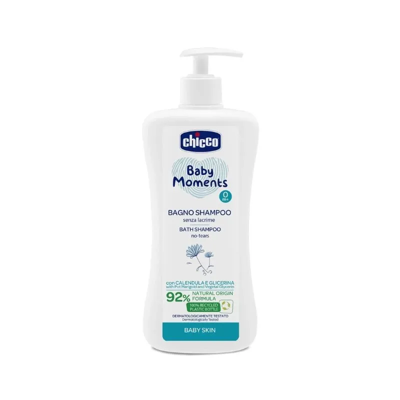 Chicco Shampoing CHEV & Corps Baby Moments 500 mL
