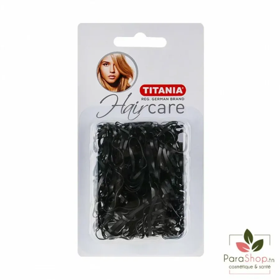 TITANIA Elastiques Noirs 150 Pcs - 8066 B
