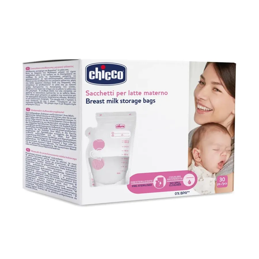Chicco Sachets de Conservation du Lait 250ml 30 pièces