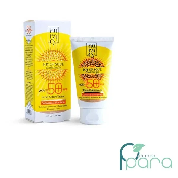 AURACY Ecran Solaire Teinté Beige,50gr