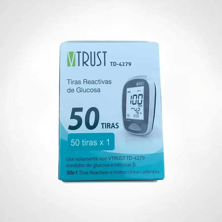 V-Trust Bandelettes Glycemie Td-4279 Boite de 50