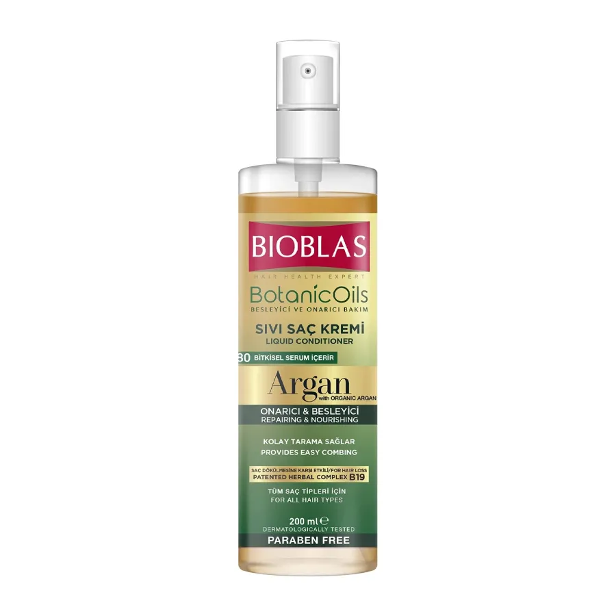 Bioblas Après-Shampoing Liquide à l’Huile d’Argan Organique 200ml