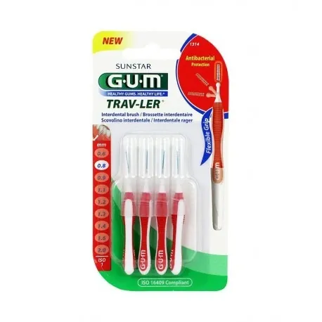 GUM Brossette TravLer Cylindrique 0.8mm (1314)