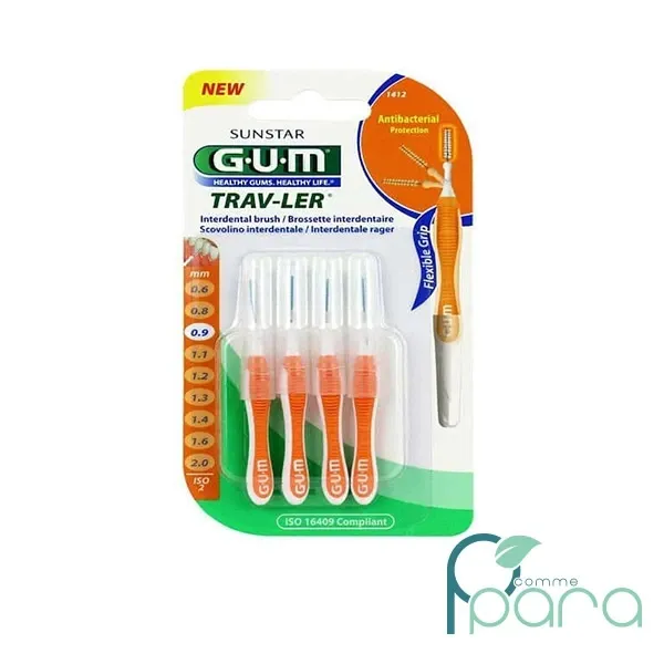 GUM Brossette Trav Ultrafine 0,9mm 1412