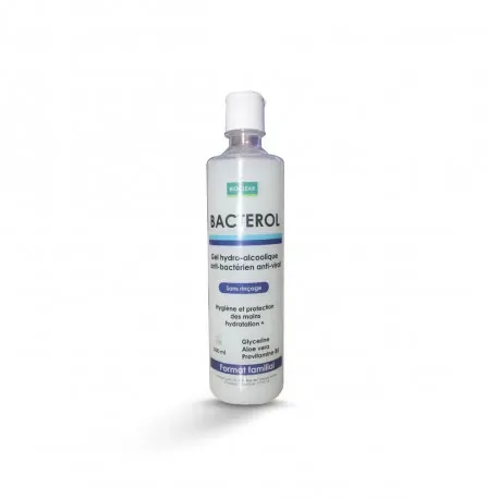 Bacterol Gel Hydroalcoolique Désinfectant sans Rinçage 500 mL