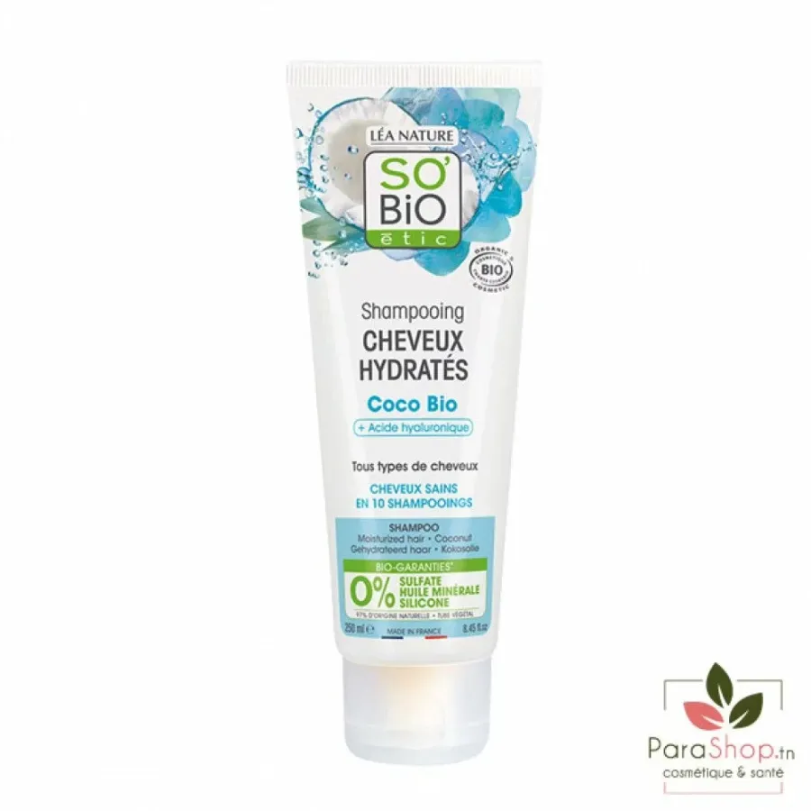 SO BIO SHAMPOOING CHEVEUX HYDRATES 250ML