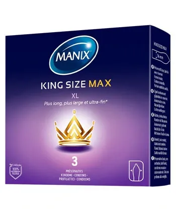 MANIX King Size Max Long Large Fine,B\ 3