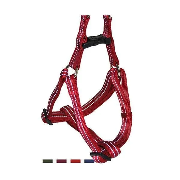 Harnais soft refl. 15×350-500mm Rouge