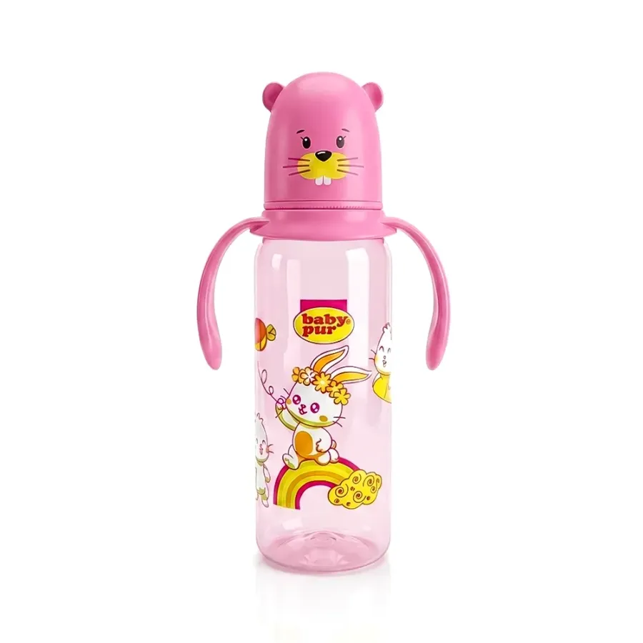 Baby Pur Biberon en Plastique Avec Anse Standard 250 ml Ref P996