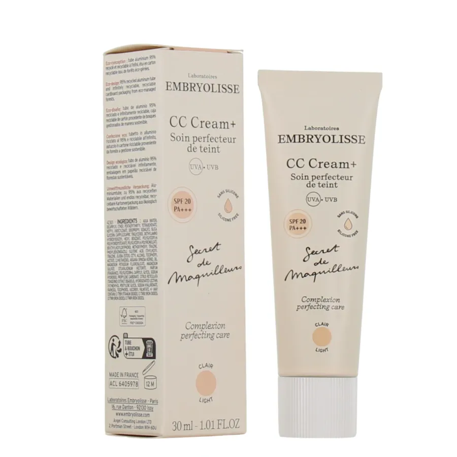Embryolisse CC Cream + Soin Perfecteur de Teint SPF20 30ml Teinte Clair