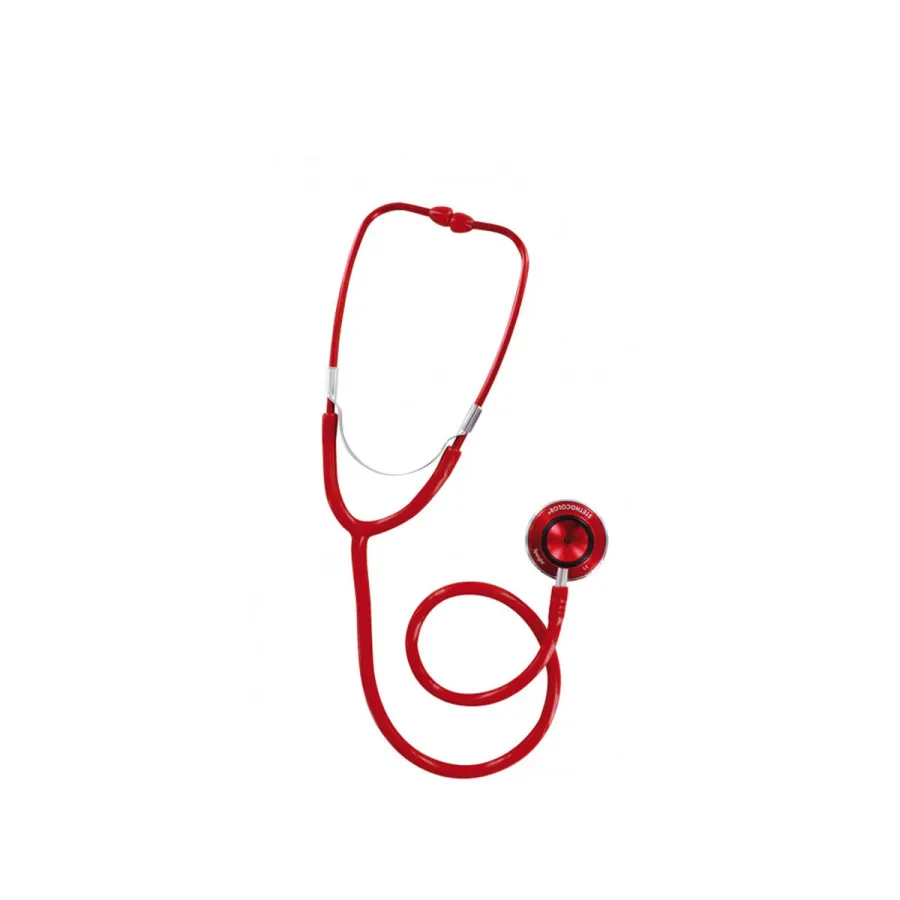 Spengler Stéthoscope Stéthocolor double pavillon - Rouge