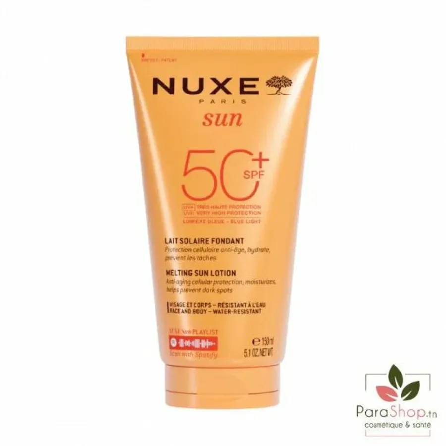 NUXE SUN Lait Fondant Haute Protection SPF50+ 150ML