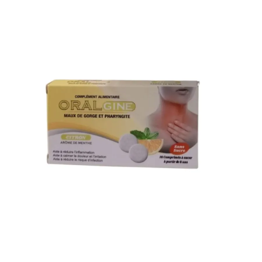 ORALGINE MAUX DE GORGE MENTHE CITRON COMP SS B/16