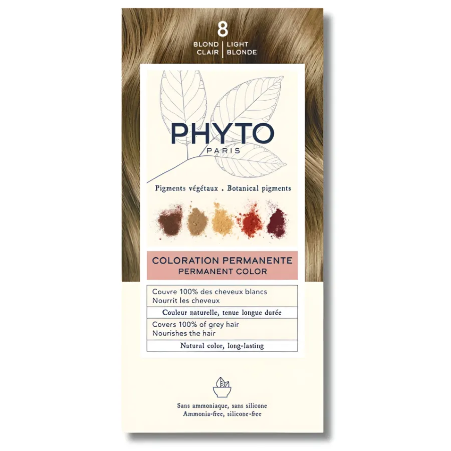 PHYTO PHYTOCOLOR - COLORATION PERMANENTE 8 BLOND CLAIR