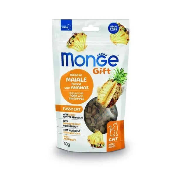 Mongegift Cat Fuss Meat Prk/Pin 50g