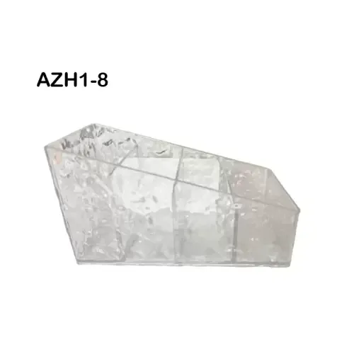AZAL ORGANISATEUR RECTANGULAIRE EN PLEXI A COMPARTIMENTS PM