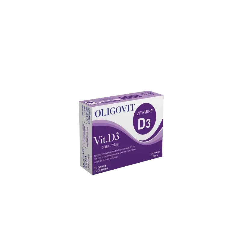 Vital Oligovit Vit D3 1000ui 15 Gelules