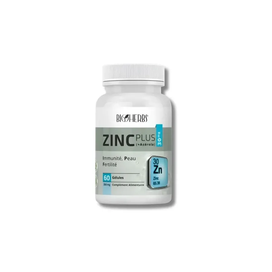 Bioherbs – Zinc Plus+Acreola 60 Gélules
